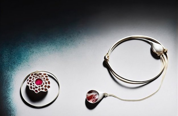 Glinsterende edelstenen designer sieraden voor een glinsterende look generatieve ai