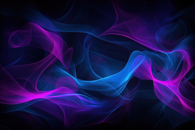 Glinsterende paarse en blauwe lichten exploderen abstracte achtergrond