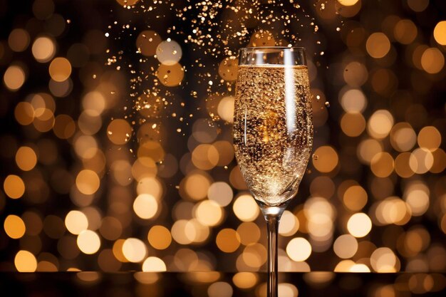 Foto radianza scintillante dello champagne