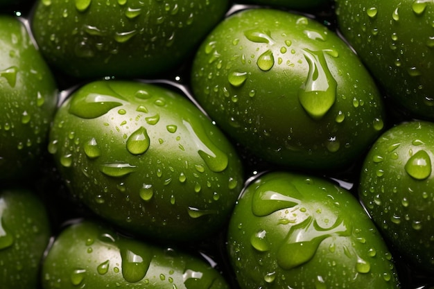 Glistening Green Olives