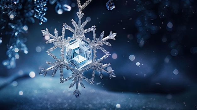 輝く氷の結晶は 魅力的な質感を形成します