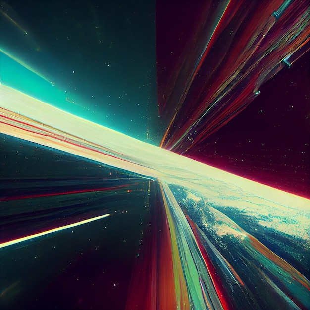 Glitch achtergrond universum abstract glitchy ruimte video wallpaper 4k