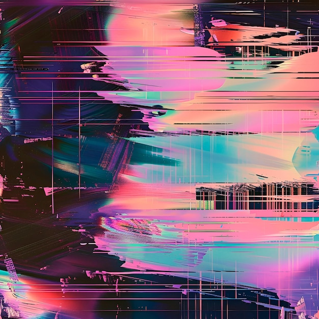 Glitch Art Textures Backgrounds