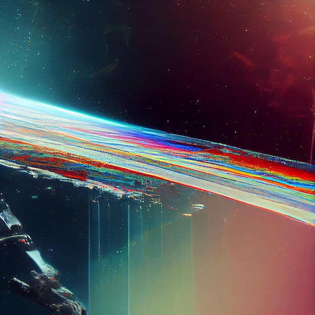 Sfondo glitch universo astratto glitchy spazio video wallpaper 4k