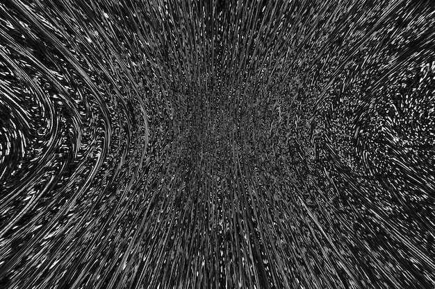 Наложение сбоев Текстура шума зерна Оптическая иллюзия Графический дефект Темно-черный белый чб кривая линия аналоговая статическая ошибка гранж абстрактный фон