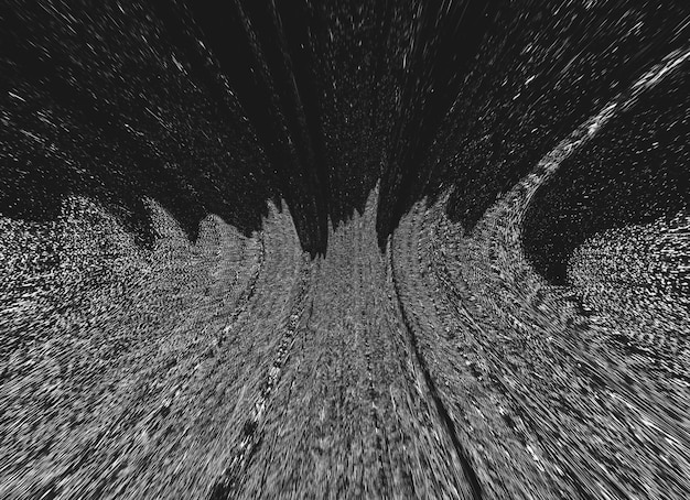 Glitch overlay Old TV noise Analog distortion Optical illusion VHS defect Dark black white bw curve static grain texture rough abstract background