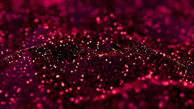 Photo glitter abstract background, purple sparks and highlights. 3d illustration, 3d rendering.