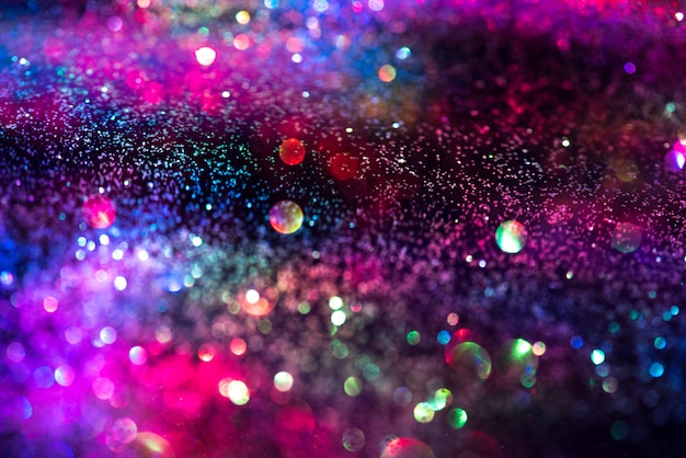 Foto glitter bokeh-lichteffect kleurrijke vage abstracte achtergrond