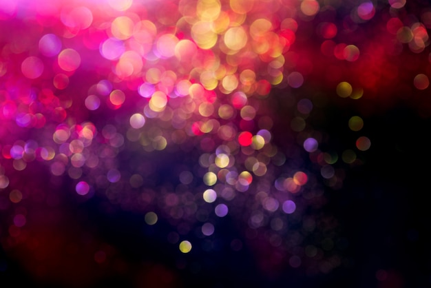 Glitter bokeh lighting effect Colorfull Blurred abstract background 