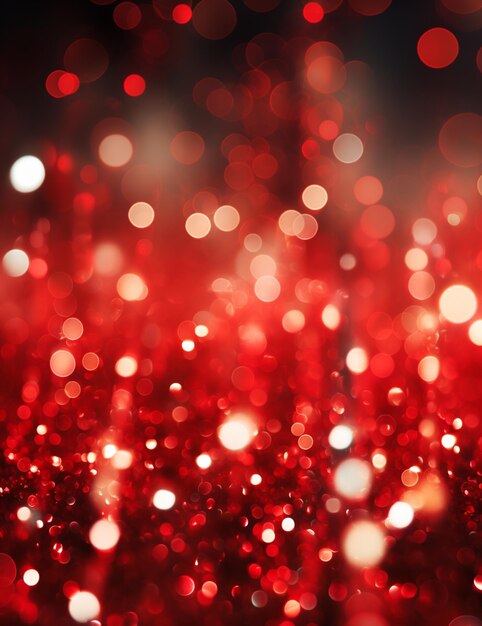 Photo a glitter christmas red background