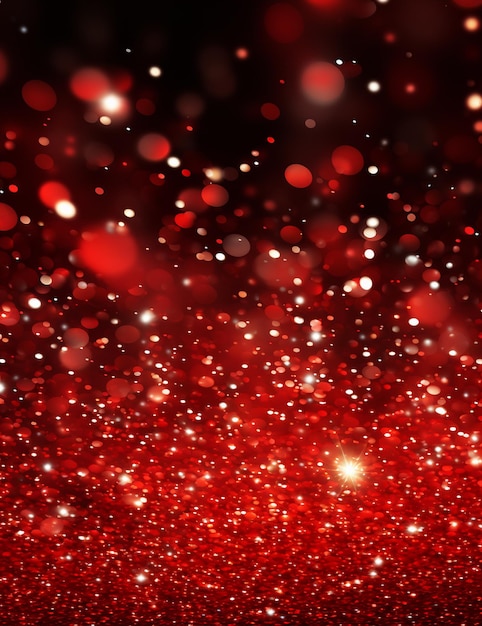 Photo a glitter christmas red background