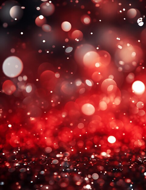 Photo a glitter christmas red background