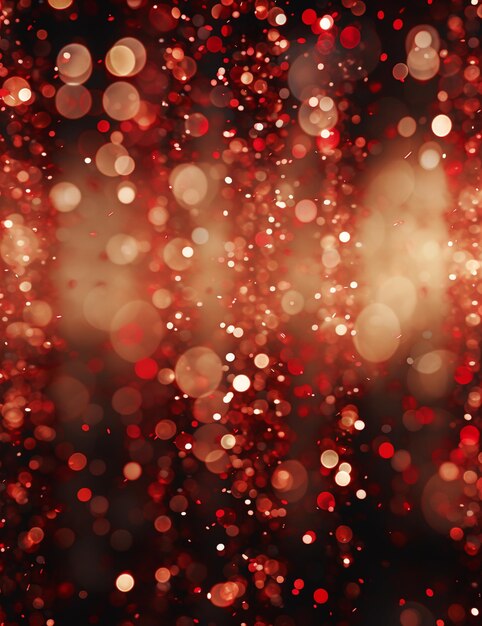 Photo a glitter christmas red background