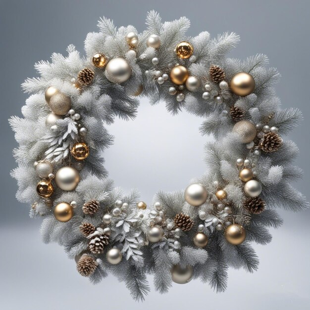 glitter christmas wreath