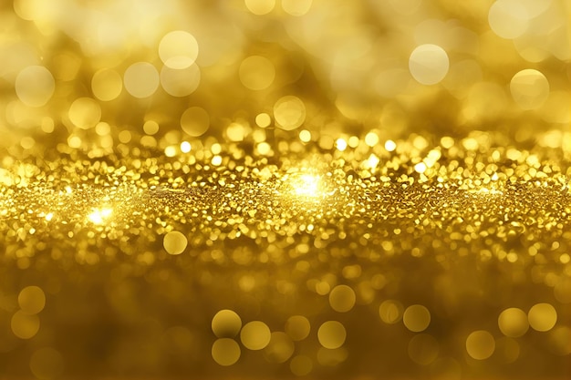 Photo glitter gold background ai render