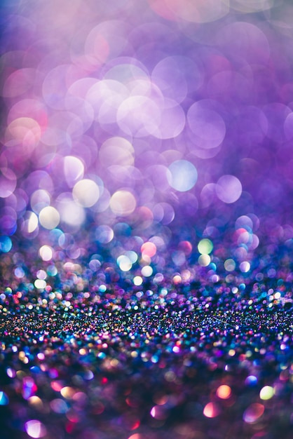 Glitter gold bokeh Colorfull Blurred abstract background for anniversary