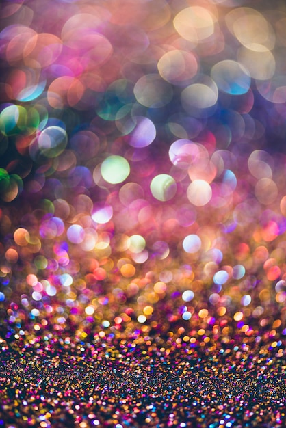 Glitter gold bokeh Colorfull Blurred abstract background for anniversary