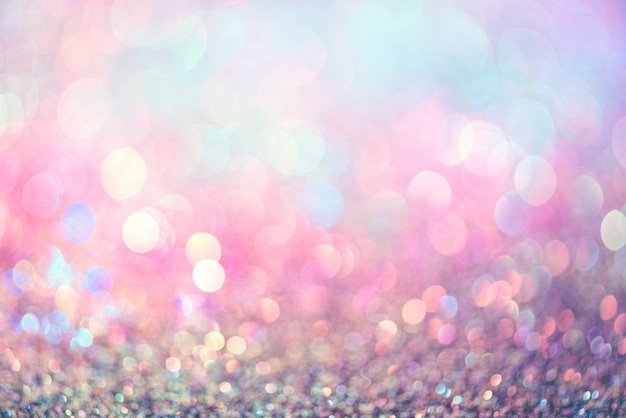 Glitter gold bokeh Colorfull Blurred abstract background for anniversary