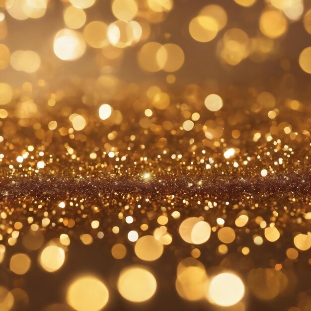 Glitter gold bokeh colorfull blurred abstract background