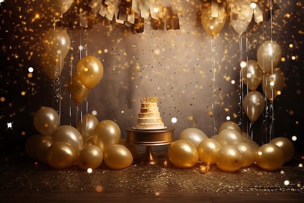 Glitter and Gold Gala birthday celebration