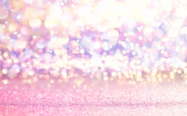 Photo glitter gold vintage lights texture background. defocused