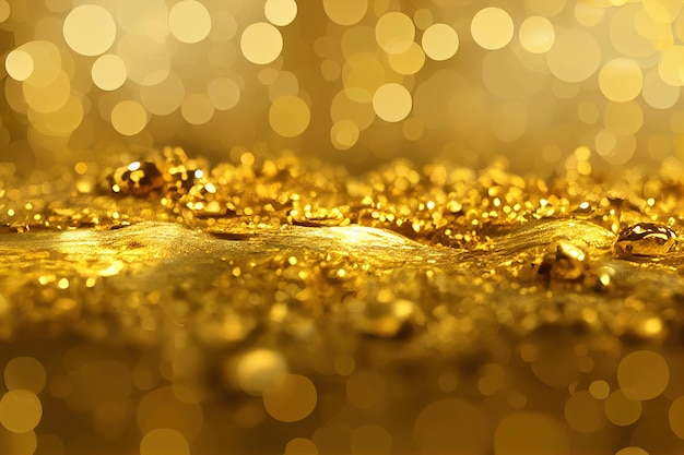 Glitter gouden achtergrond Ai renderen