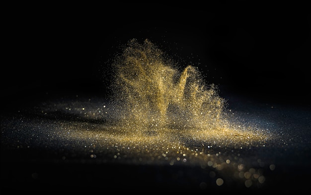 Glitter lichten grunge achtergrond, goud glitter intreepupil abstract Twinkly gouden lichten achtergrond.