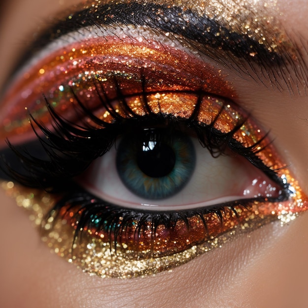 Foto glitter make-up ontwerp