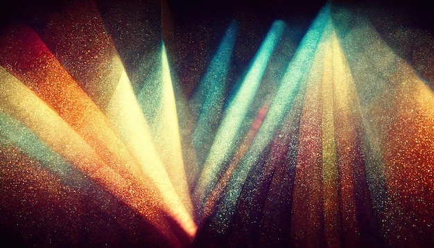 Glitter rays sparkling background color light beam