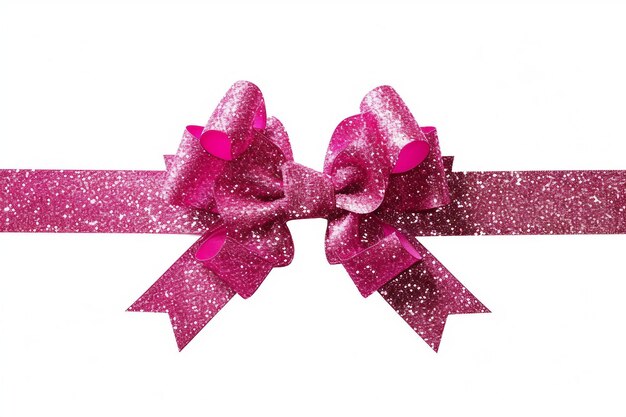 Photo glitter ribbon with bow