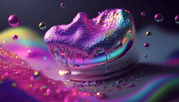Glitter smile liquid Super Realistic Background