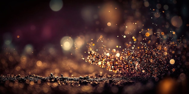 glitter sparkling background of focus AI Generated Image