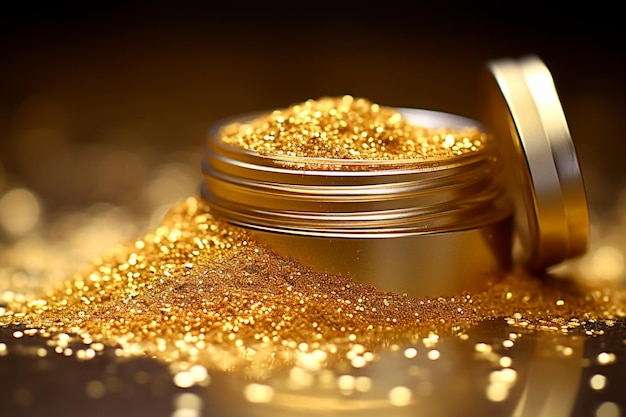 Glitter van microgoud