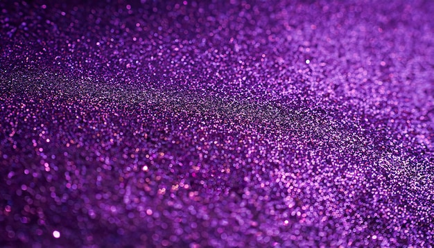 Glitter vintage lights background silver and purple defocused ai generated