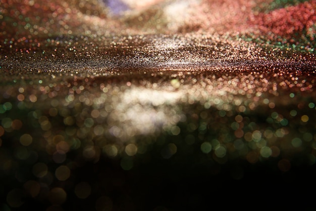 Foto sfondo di luci vintage glitter.