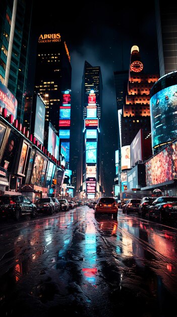 Photo a glittering cityscape on new years eve with fireworks fireworks at night colorful firework