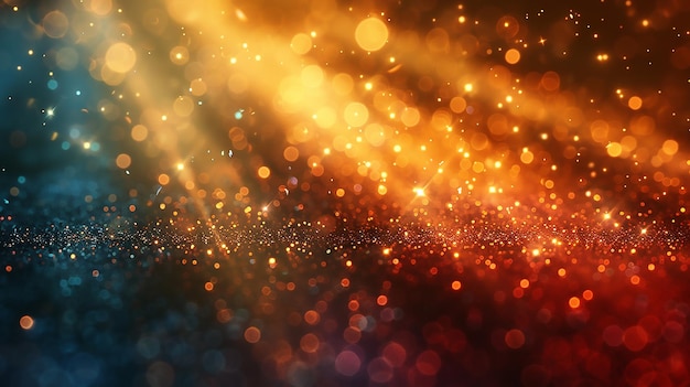 Glittering gradient background with hologram effect and magic lights Holographic abstract fantasy