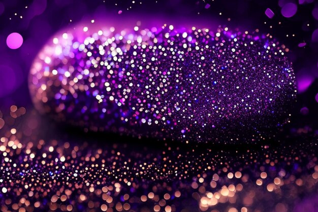 Glittering purple fabric background