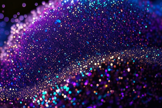 Glittering purple fabric background