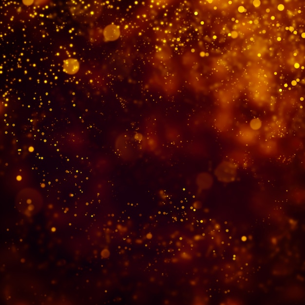 Glittering stars on bokeh background