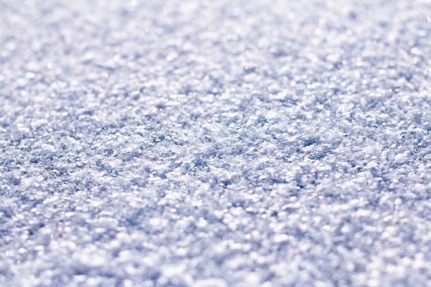 Glittering violet blue snow texture macro