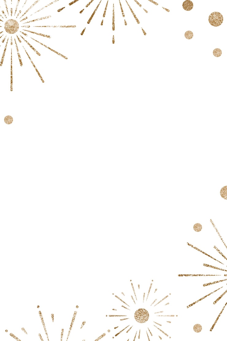 Photo glittery festive firework frame png transparent background