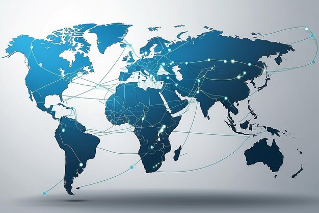 Global business network concept