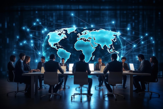 グローバルビジネスネットワーク分析 交換 採用 アウトソーシング サービス チームワーク 戦略 テクノロジー