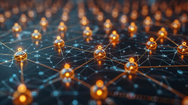 Foto struttura aziendale globale della rete analisi e scambio di dati connessione cliente