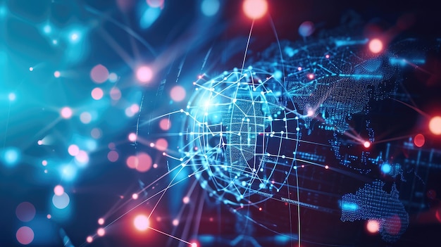네트워킹의 글로벌 비즈니스 구조 분석 및 데이터 교환 고객 연결