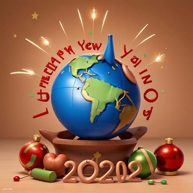 A global celebration happy new year happy new yer 2024