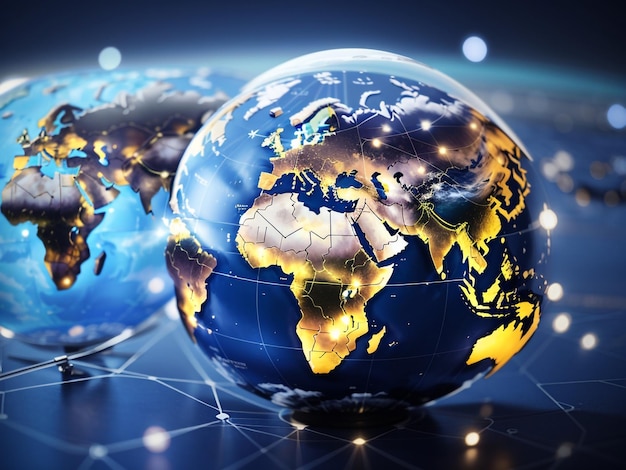 Global Communication Network Concept Stock Photo