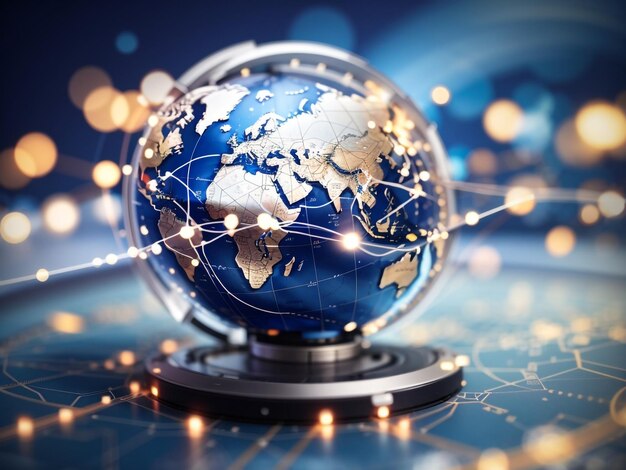 Global Communication Network Concept Stock Photo