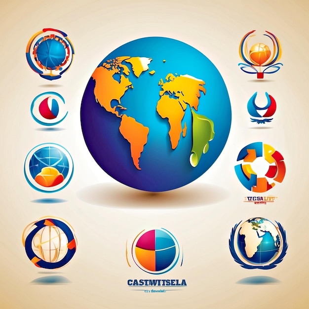 Global company logo vectors